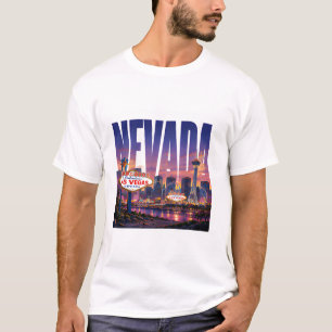 Nevada Las Vegas Desert Skyline Adventure T-Shirt