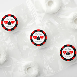 Nevada Las Vegas wedding custom poker chip design Life Saver® Mints