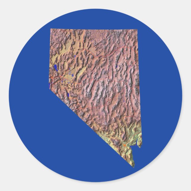 Nevada Map Sticker (Front)