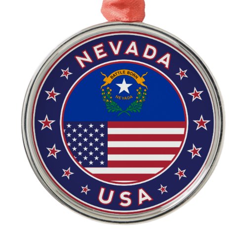 Nevada Metal Ornament