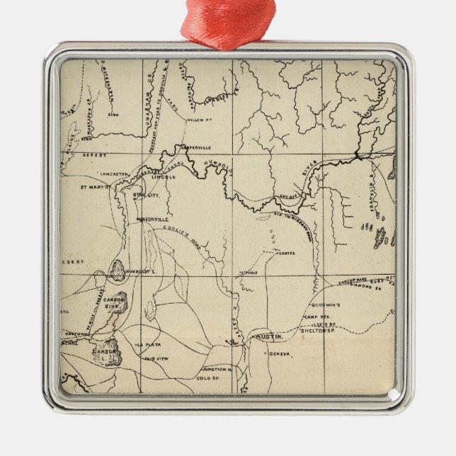 Nevada Metal Ornament (Front)