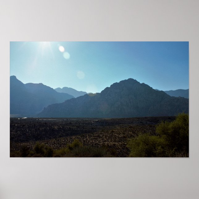 Nevada Mountain  Desert Poster (Front)