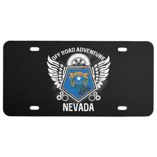 Nevada Off Road Adventure 4x4 Trails Mudding License Plate