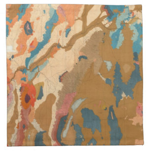 Nevada Plateau Geological Cloth Napkin