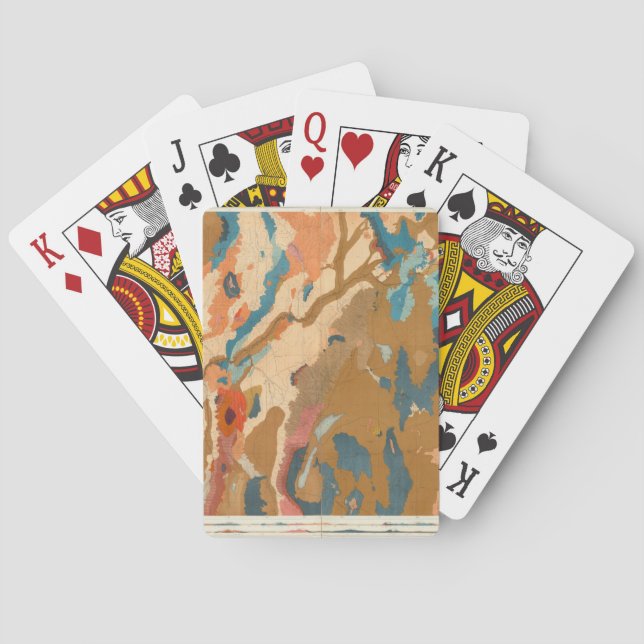 Nevada Plateau Geological Poker Cards (Back)