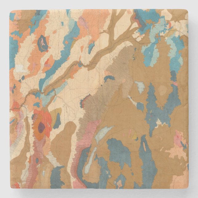 Nevada Plateau Geological Stone Coaster (Front)