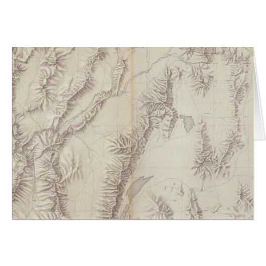 Nevada Plateau Topographical Cards (Front Horizontal)