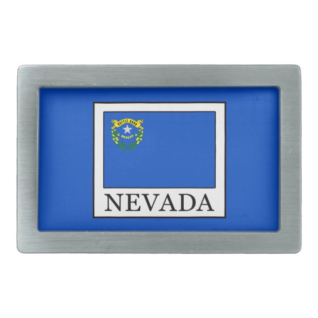 Nevada Rectangular Belt Buckle (Front)
