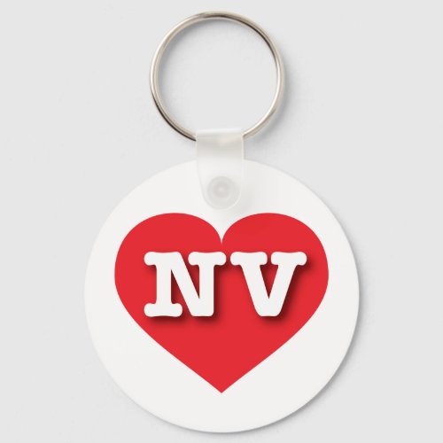 Nevada Red Heart _ Big Love Keychain