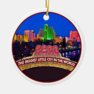 NEVADA Reno Ceramic Ornament