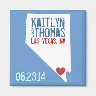 Nevada Save the Date - Customizable City Magnet