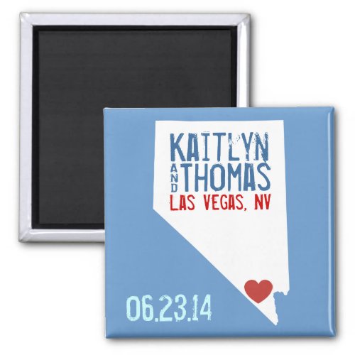 Nevada Save the Date _ Customizable City Magnet