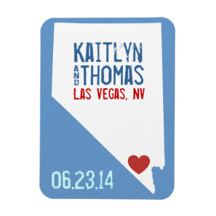 Nevada Save the Date - Customizable City Magnet