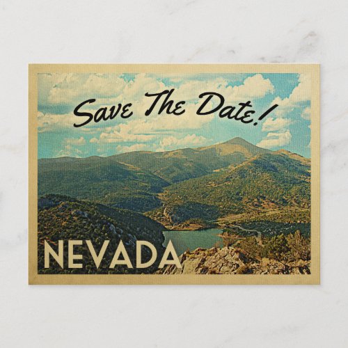 Nevada Save The Date Vintage Postcards
