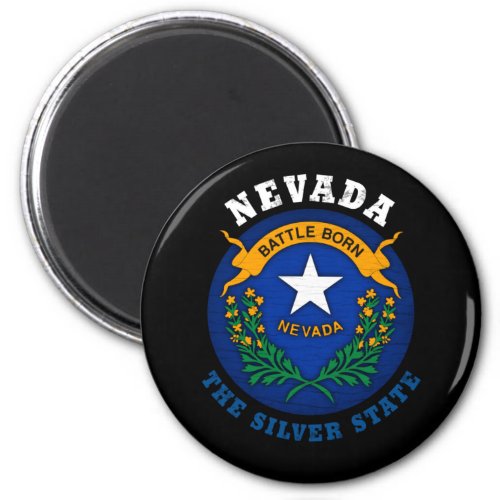 NEVADA SILVER STATE FLAG MAGNET