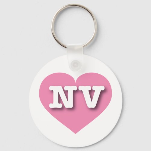 Nevada Solid Pink Heart _ Big Love Keychain