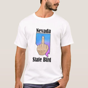 Nevada state bird t-shirt middle finger color