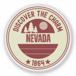 Nevada State - Desert Vibes Souvenir Sticker