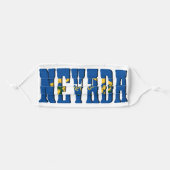 NEVADA State Flag Adult Cloth Face Mask (Front, Folded)