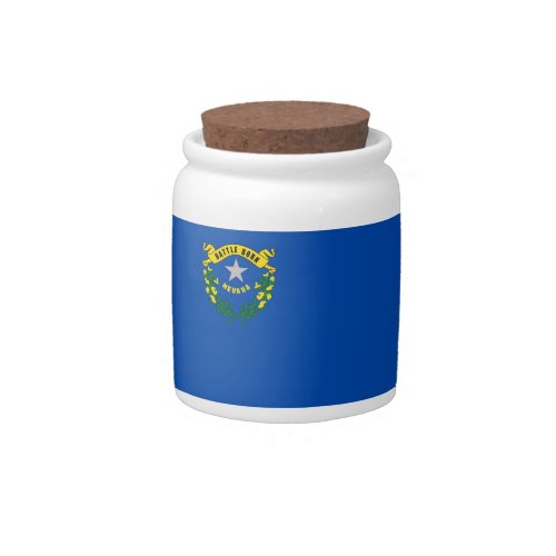 Nevada State Flag Candy Jar