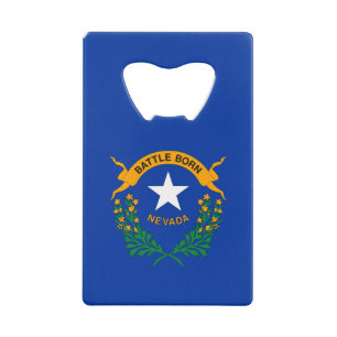 Nevada State Flag Credit Card Bottle Opener