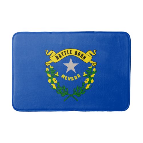 Nevada State Flag Design Bath Mat