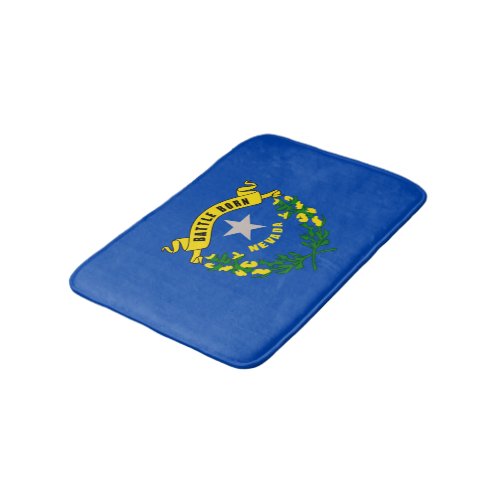 Nevada State Flag Design Bathroom Mat