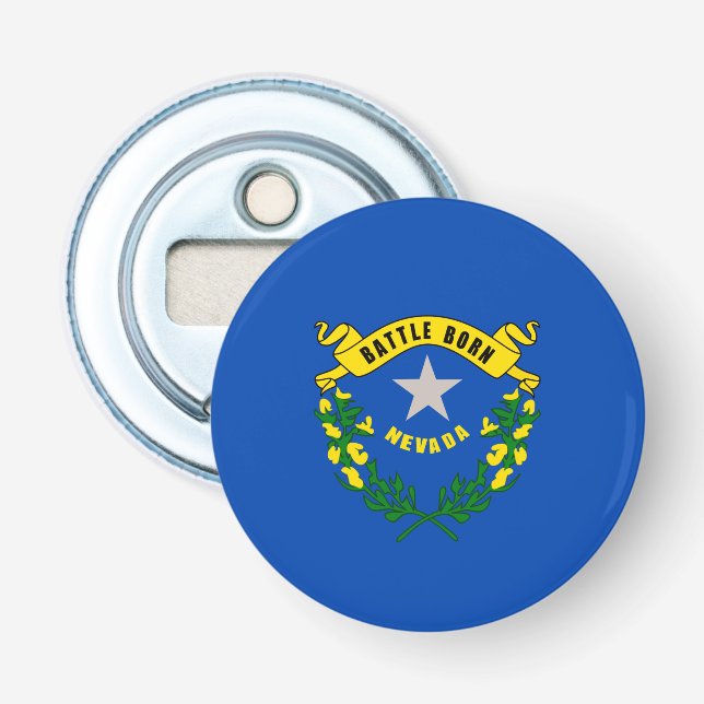 Nevada State Flag Design Bottle Opener (Front)
