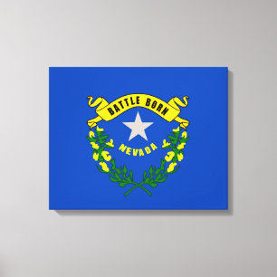 Nevada State Flag Design Canvas Print