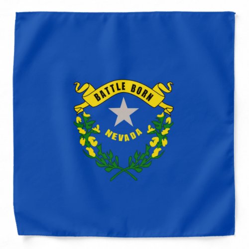 Nevada State Flag Design decor Bandana