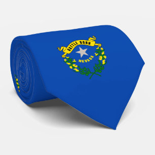 Nevada State Flag Design Neck Tie
