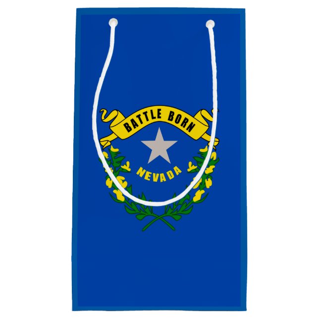 Nevada State Flag Design Small Gift Bag (Front)