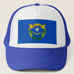 Nevada State Flag Design Trucker Hat