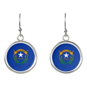 Nevada State Flag Earrings