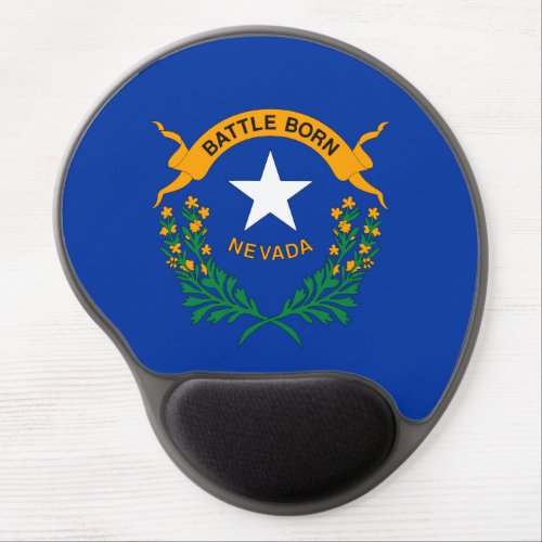 Nevada State Flag Gel Mouse Pad