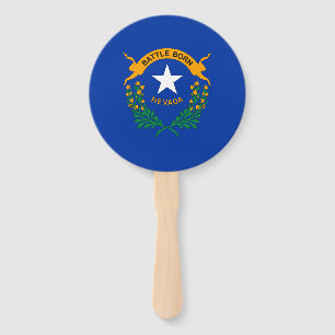 Nevada State Flag Hand Fan