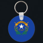 Nevada State Flag Keychain<br><div class="desc">Patriotic Nevada state flag.</div>