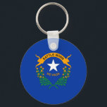 Nevada State Flag Keychain<br><div class="desc">Patriotic Nevada state flag.</div>