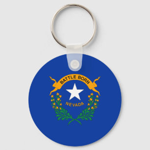 Nevada State Flag Keychain