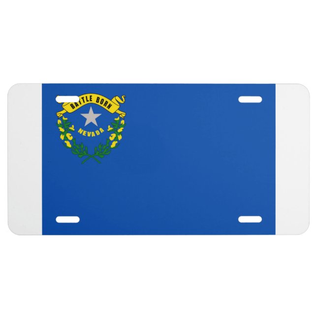 Nevada state flag license plate (Front)