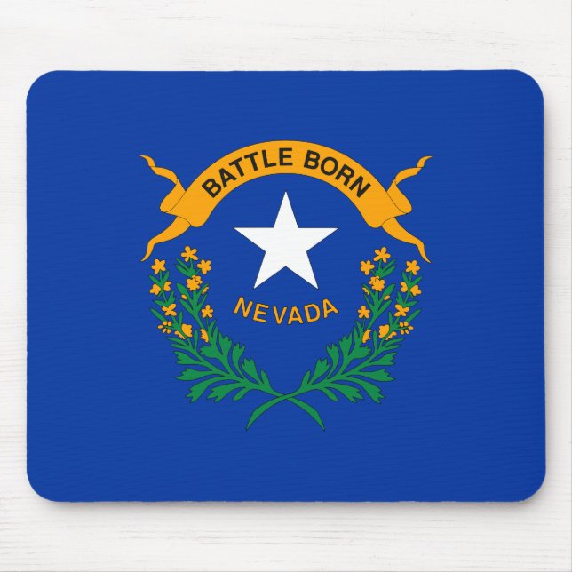 Nevada State Flag Mouse Pad (Front)