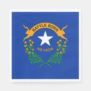 Nevada State Flag Napkins