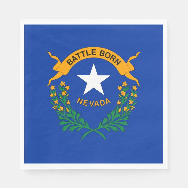 Nevada State Flag Napkins (Front)