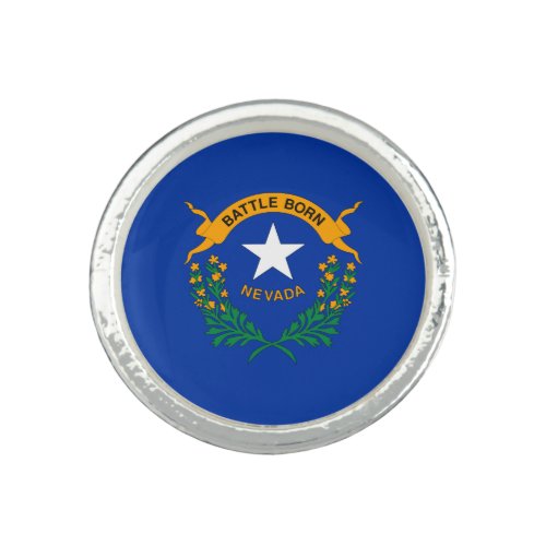 Nevada State Flag Ring