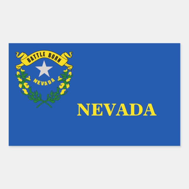 Nevada State Flag Sticker (Front)