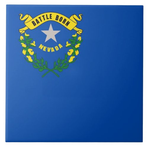 Nevada State Flag Tile