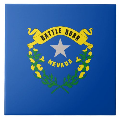 Nevada State Flag Tile