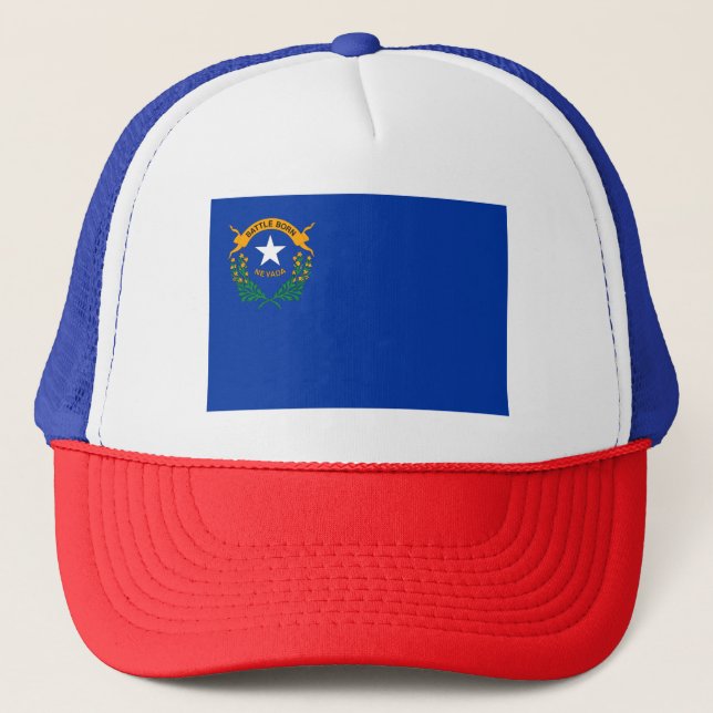 Nevada State Flag Trucker Hat (Front)