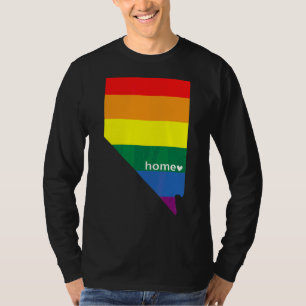 Nevada State Map Lgbt Pride Parades Ally T-Shirt