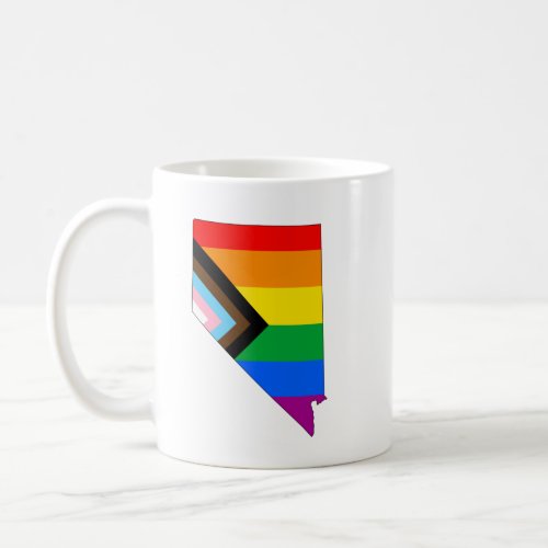 Nevada State Pride LGBTQ Progress Pride Coffee Mug